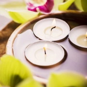 Orchidée et bougies